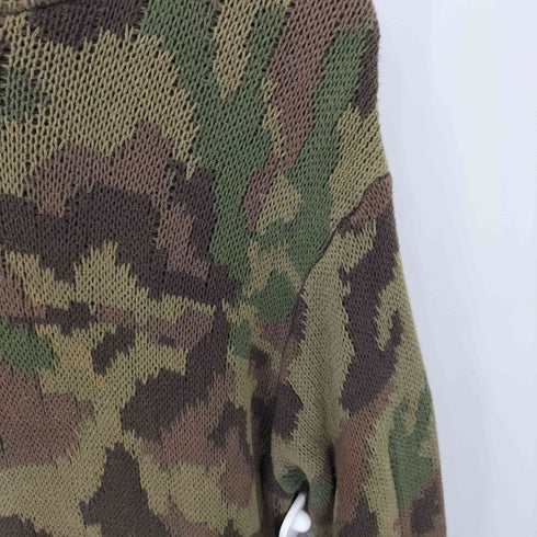シックスティエイトアンドブラザーズ 68&BROTHERS 迷彩柄 L/S ニット フーディ パーカー メンズ import:S